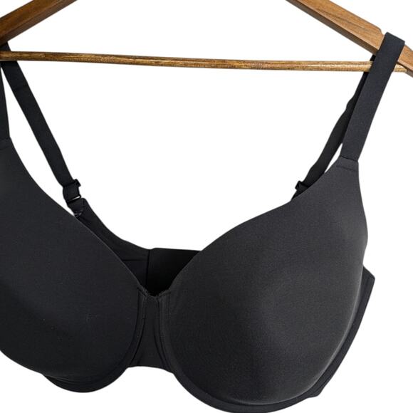 Skims Fits Everybody T-Shirt Demi Bra Onyx Black 38DDDD - Picture 3 of 7